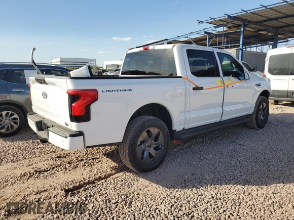 2024 Ford F-150 Lightning XLT with VIN 1FTVW3LK8RWG07888, listed as a Copart auction lot 87741505 with 2,313 mi miles and Salvage title. Bid and sale history available at DreamBid. Image 3.