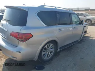 2017 Infiniti QX80 z VIN JN8AZ2NF0H9645147, wystawiony jako IAAI lot #42046252 z przebiegiem 98 759 mil mil oraz . Historia ofert i sprzedaży dostępna na DreamBid. Obrazek 4.