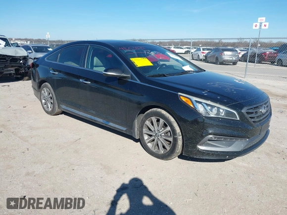 2016 Hyundai Sonata Sport with VIN 5NPE34AF2GH414630, listed as a IAAI auction lot 41653099 with 117,258 mi miles and . Bid and sale history available at DreamBid. Image 1.