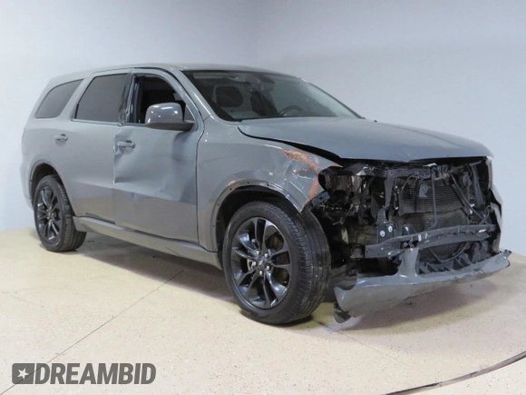 2020 Dodge Durango GT Plus with VIN 1C4RDHDG5LC130263, listed as a Copart auction lot 83601044 with 34,595 mi miles and Salvage title. Bid and sale history available at DreamBid. Image 1.