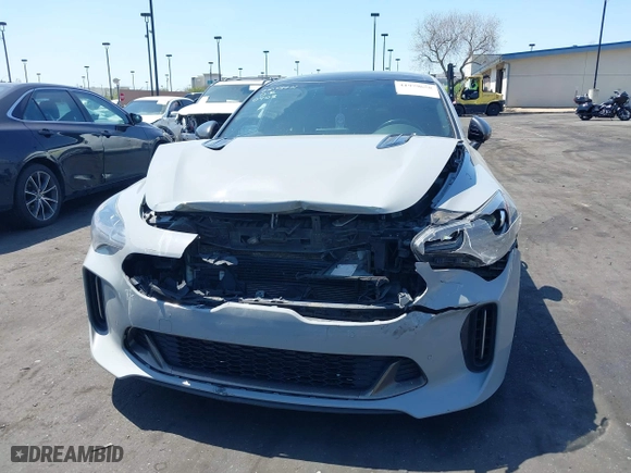 2018 Kia Stinger GT1 with VIN KNAE45LC7J6034168, listed as a IAAI auction lot 41979658 with 111,854 mi miles. Bid and sale history available at carsss.com. Image 13.