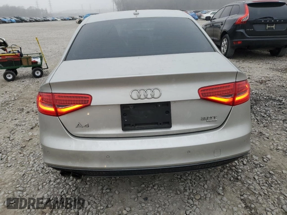 2014 Audi A4 Premium Plus with VIN WAUFFAFLXEN007111, listed as a Copart auction lot 44054545 with 184,055 mi miles and Salvage Title. Bid and sale history available at carsss.com. Image 6.