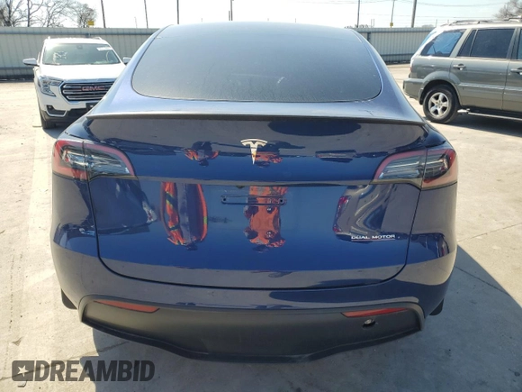 2023 Tesla Model Y Performance with VIN 7SAYGDEF5PF917808, listed as a Copart auction lot 48348615 with Not Provided miles and Salvage Title. Bid and sale history available at DreamBid. Image 6.
