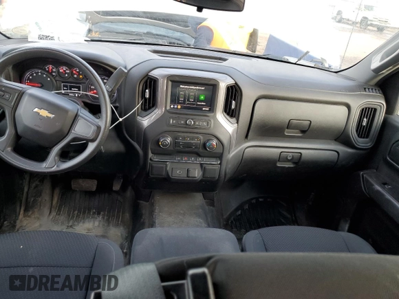 2020 Chevrolet Silverado 1500 Work Truck with VIN 1GCRWAEH7LZ259501, listed as a Copart auction lot 41835655 with 57,525 mi miles and Salvage Title. Bid and sale history available at DreamBid. Image 8.