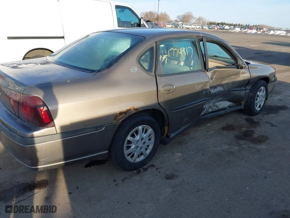 2003 Chevrolet Impala with VIN 2G1WF52E839335377, listed as a IAAI auction lot 41774917 with 189,350 mi miles. Bid and sale history available at carsss.com. Image 4.