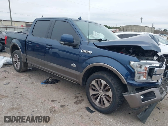 2019 Ford F-150 XL z VIN 1FTEW1C55KFD52654, wystawiony jako IAAI lot #41641091 z przebiegiem 110 107 mil mil oraz . Historia ofert i sprzedaży dostępna na DreamBid. Obrazek 1.