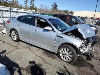 2018 Kia Optima LX z VIN 5XXGT4L31JG264721, wystawiony jako Copart lot #47274735 z przebiegiem 79 159 mil mil oraz Szkoda całkowita • Salvage title. Historia ofert i sprzedaży dostępna na DreamBid. Obrazek 4.