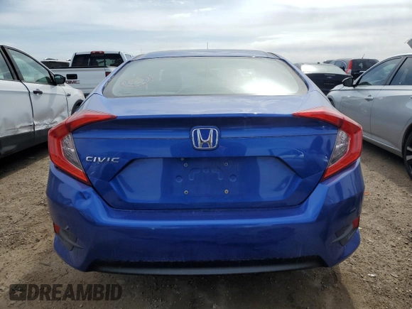 2016 Honda Civic EX with VIN 19XFC2F72GE067069, listed as a Copart auction lot 52583195 with 109,082 mi miles and Salvage Title. Bid and sale history available at DreamBid. Image 6.