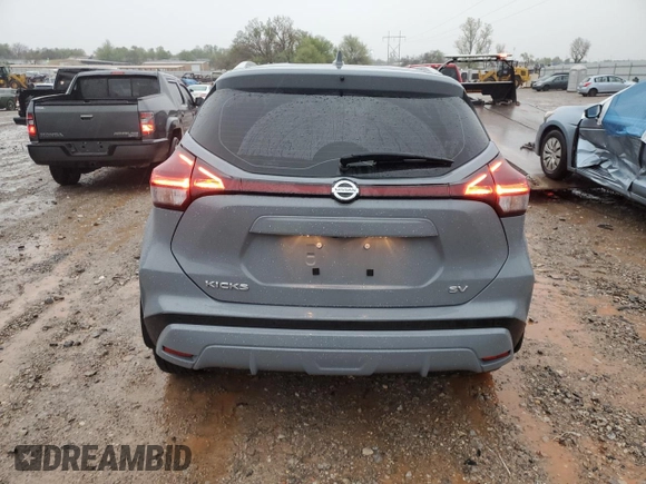 2021 Nissan Kicks SV with VIN 3N1CP5CV9ML519783, listed as a Copart auction lot 51659595 with 35,838 mi miles and Salvage Title. Bid and sale history available at carsss.com. Image 6.