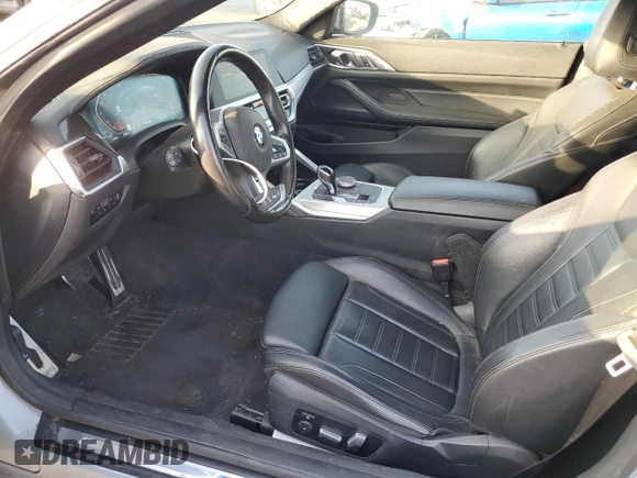 2022 BMW 4 Series 430i xDrive with VIN WBA73AP02NCK63692, listed as a Copart auction lot 84758794 with 21,484 mi miles and Salvage Title. Bid and sale history available at DreamBid. Image 7.