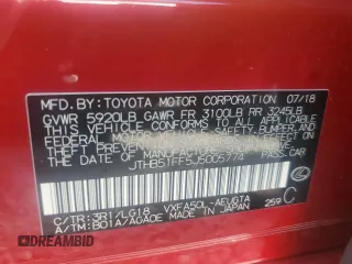 2018 Lexus LS with VIN JTHB51FF5J5005774, listed as a Copart auction lot 74082444 with 0 mi miles and Salvage Title. Bid and sale history available at carsss.com. Image 13.