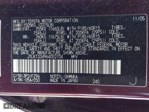 2006 Scion xB с VIN JTLKT334964052734, выставлен на аукционе IAAI как лот 42480477 с пробегом 107 369 миль миль и . История ставок и продаж доступна на DreamBid. Изображение 9.