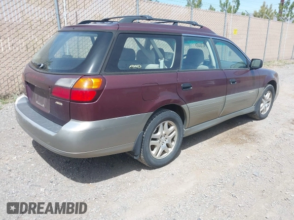 2000 Subaru Legacy Outback with VIN 4S3BH6659Y6663406, listed as a IAAI auction lot 42095144 with 270,836 mi miles and . Bid and sale history available at DreamBid. Image 4.