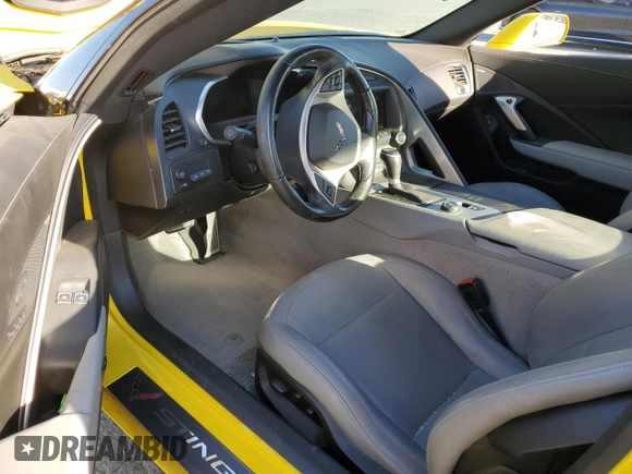 2016 Chevrolet Corvette Z51 2LT with VIN 1G1YK2D78G5121980, listed as a Copart auction lot 56662664 with 0 mi miles and Salvage Title. Bid and sale history available at carsss.com. Image 8.