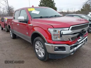 2020 Ford F-150 XL with VIN 1FTEW1E43LFB21693, listed as a IAAI auction lot 41660456 with 73,105 mi miles. Bid and sale history available at carsss.com. Image 1.