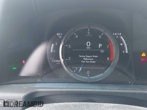 2019 Lexus ES with VIN 58ABZ1B19KU023027, listed as a IAAI auction lot 41935746 with 72,360 mi miles. Bid and sale history available at carsss.com. Image 7.