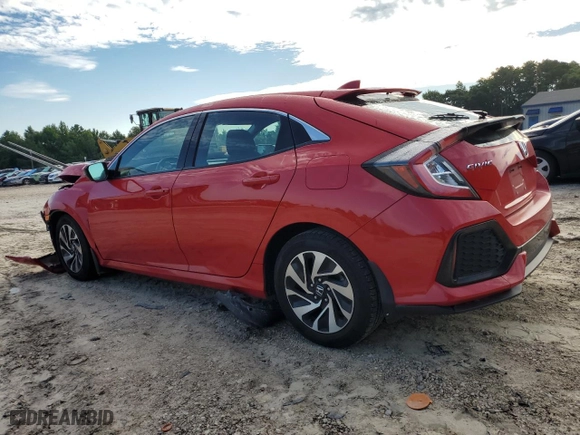 2017 Honda Civic Hatchback LX with VIN SHHFK7H25HU230535, listed as a Copart auction lot 62652744 with NaN miles and Salvage Title. Bid and sale history available at carsss.com. Image 2.