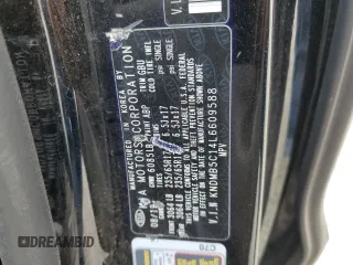 2020 Kia Sedona EX with VIN KNDMB5C14L6609588, listed as a Copart auction lot 48970015 with 50,041 mi miles and Salvage Title. Bid and sale history available at carsss.com. Image 13.