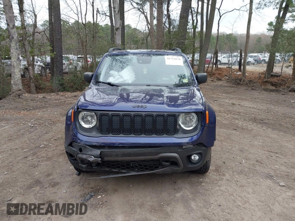 2021 Jeep Renegade Upland with VIN ZACNJDAB3MPM38275, listed as a IAAI auction lot 41722676 with 45,326 mi miles and . Bid and sale history available at DreamBid. Image 12.