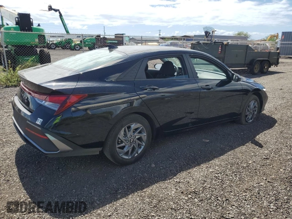 2024 Hyundai Elantra SEL with VIN KMHLM4DG0RU704524, listed as a Copart auction lot 46550925 with 14,045 mi miles and Salvage Title. Bid and sale history available at carsss.com. Image 3.
