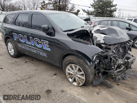2020 Dodge Durango Pursuit with VIN 1C4RDJFGXLC371322, listed as a Copart auction lot 85809124 with 55,155 mi miles and Salvage title. Bid and sale history available at DreamBid. Image 4.
