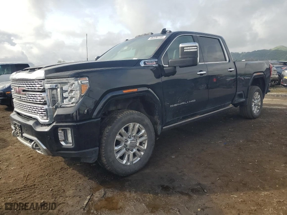 2023 GMC Sierra 2500HD Denali with VIN 1GT49REY5PF261321, listed as a Copart auction lot 46330735 with 47,782 mi miles and Salvage Title. Bid and sale history available at carsss.com. Image 1.