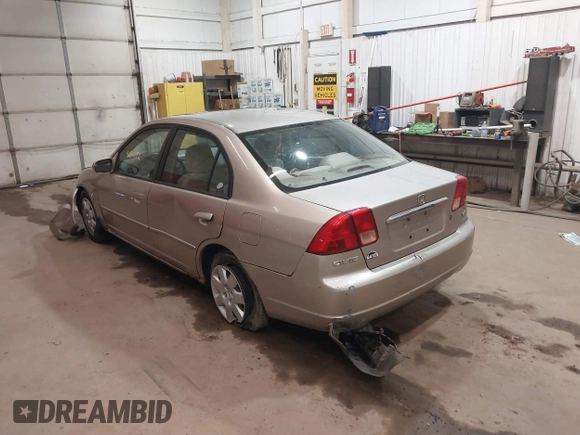 2002 Honda Civic EX with VIN 1HGES26742L023171, listed as a IAAI auction lot 41847192 with 193,504 mi miles and . Bid and sale history available at DreamBid. Image 3.