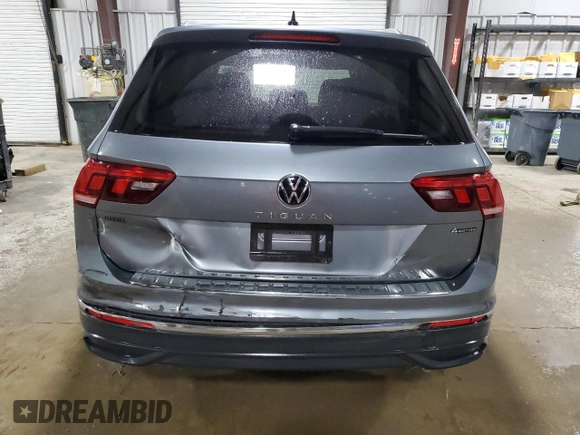 2024 Volkswagen Tiguan Wolfsburg Edition with VIN 3VVAB7AX8RM226463, listed as a Copart auction lot 55595495 with 3,417 mi miles and Salvage title. Bid and sale history available at DreamBid. Image 6.
