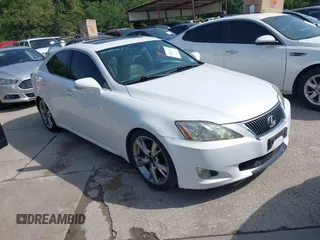 2009 Lexus IS 250 with VIN JTHBK262995088942, listed as a IAAI auction lot 42762971 with 181,351 mi miles and . Bid and sale history available at DreamBid. Image 1.