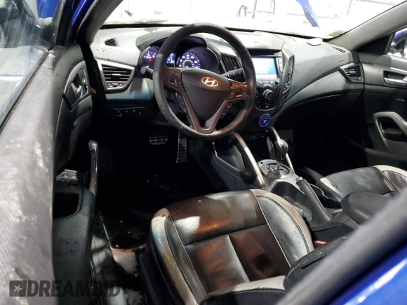 2013 Hyundai Veloster Turbo w/Black Int with VIN KMHTC6AE8DU109947, listed as a Copart auction lot 50118255 with 196,992 mi miles and Non Repairable. Bid and sale history available at carsss.com. Image 8.