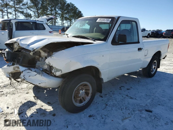 1999 Ford Ranger XL with VIN 1FTYR10V6XPA65995, listed as a Copart auction lot 89355755 with 312,195 mi miles and Salvage Title. Bid and sale history available at carsss.com. Image 1.