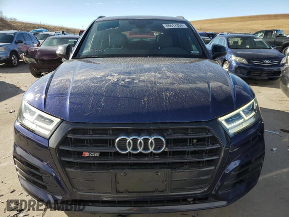 2019 Audi SQ5 Premium Plus with VIN WA1B4AFY0K2093491, listed as a Copart auction lot 86617854 with 39,630 mi miles and Salvage Title. Bid and sale history available at carsss.com. Image 5.