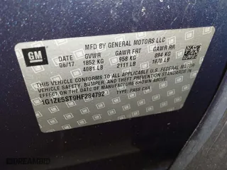 2017 Chevrolet Malibu LT with VIN 1G1ZE5ST9HF284792, listed as a IAAI auction lot 41641493 with 118,595 mi miles. Bid and sale history available at carsss.com. Image 9.