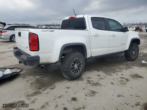 2022 Chevrolet Colorado 4WD ZR2 with VIN 1GCGTEEN2N1186097, listed as a Copart auction lot 43480655 with 45,379 mi miles and Salvage Title. Bid and sale history available at carsss.com. Image 3.