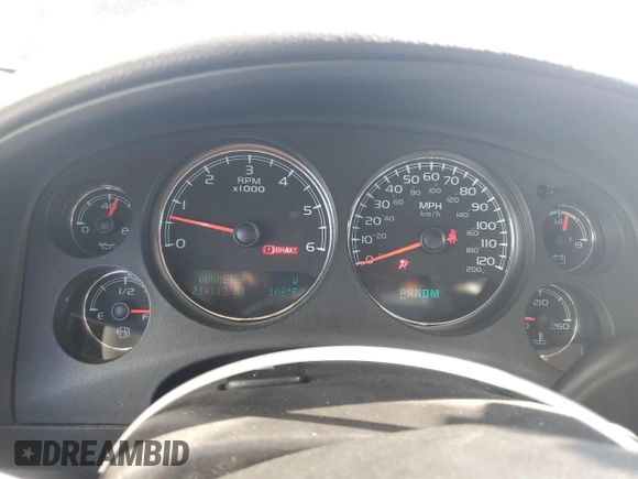 2014 Chevrolet Suburban LT with VIN 1GNSKJE71ER227075, listed as a Copart auction lot 76675654 with 214,113 mi miles and Salvage Title. Bid and sale history available at DreamBid. Image 9.