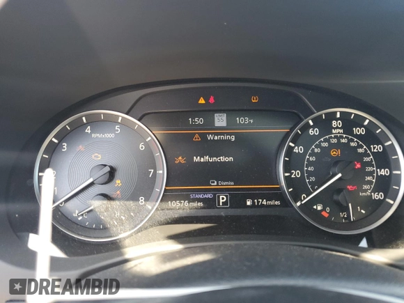 2023 Infiniti QX50 Sport with VIN 3PCAJ5FA4PF119678, listed as a Copart auction lot 72553294 with 10,576 mi miles and Salvage title. Bid and sale history available at DreamBid. Image 9.