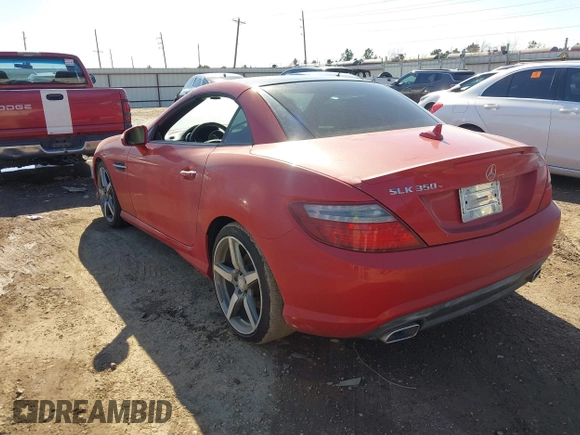 2015 Mercedes-Benz SLK-Class SLK 350 with VIN WDDPK5HA8FF108414, listed as a IAAI auction lot 41379078 with 94,606 mi miles. Bid and sale history available at carsss.com. Image 3.