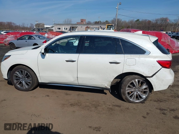 2017 Acura MDX w/Technology Pkg with VIN 5FRYD4H56HB023051, listed as a IAAI auction lot 41893936 with 109,546 mi miles. Bid and sale history available at carsss.com. Image 14.