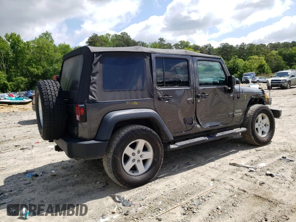 2018 Jeep Wrangler JK Unlimited Sport S with VIN 1C4BJWDG4JL863268, listed as a Copart auction lot 54135124 with 109,417 mi miles and Salvage Title. Bid and sale history available at carsss.com. Image 3.