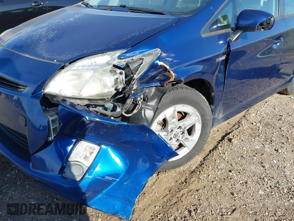 2011 Toyota Prius I with VIN JTDKN3DU1B1410358, listed as a IAAI auction lot 42244411 with 178,955 mi miles and . Bid and sale history available at DreamBid. Image 6.