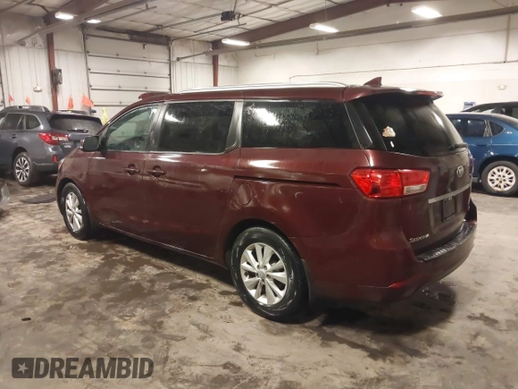 2016 Kia Sedona LX with VIN KNDMB5C12G6182286, listed as a IAAI auction lot 41724704 with 149,482 mi miles. Bid and sale history available at carsss.com. Image 3.