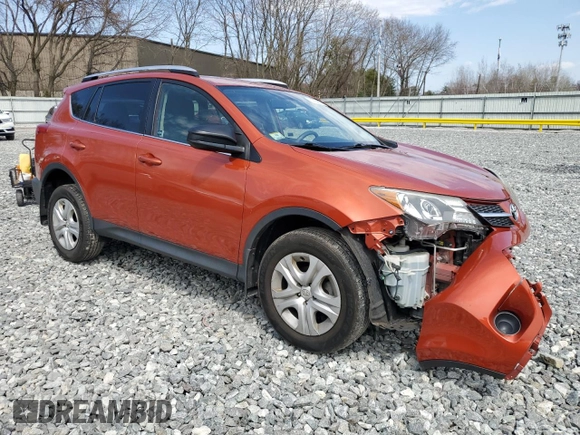 2015 Toyota RAV4 LE with VIN JTMBFREV9FJ038961, listed as a Copart auction lot 52725635 with 53,355 mi miles and Clean Title. Bid and sale history available at DreamBid. Image 4.