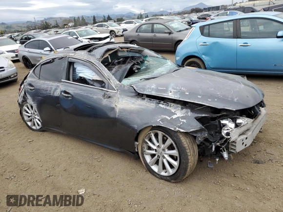 2010 Lexus IS 250 with VIN JTHBF5C23A5111274, listed as a Copart auction lot 43613325 with Not Provided miles and Non Repairable. Bid and sale history available at carsss.com. Image 4.
