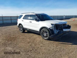 2019 Ford Explorer Sport with VIN 1FM5K8GT1KGA71955, listed as a IAAI auction lot 41180021 with 53,810 mi miles and . Bid and sale history available at carsss.com. Image 1.