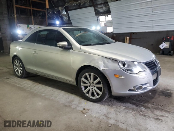 2009 Volkswagen Eos Komfort with VIN WVWBA71F69V019864, listed as a Copart auction lot 52378095 with 142,774 mi miles and Salvage Title. Bid and sale history available at DreamBid. Image 4.