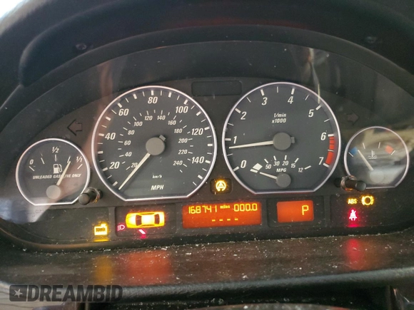 2001 BMW 3 Series 330Ci с VIN WBABS534X1JU81575, выставлен на аукционе Copart как лот 60756745 с пробегом 168 741 миль миль и На запчасти • Non repairable. История ставок и продаж доступна на DreamBid. Изображение 9.