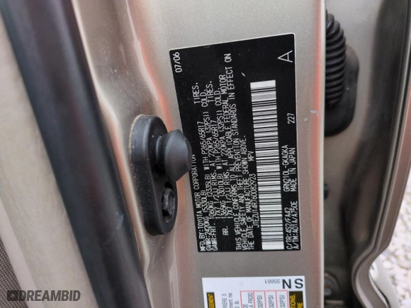 2006 Toyota 4Runner SR5 with VIN JTEZU14R760082923, listed as a Copart auction lot 43793605 with 238,332 mi miles and Salvage Title. Bid and sale history available at carsss.com. Image 12.