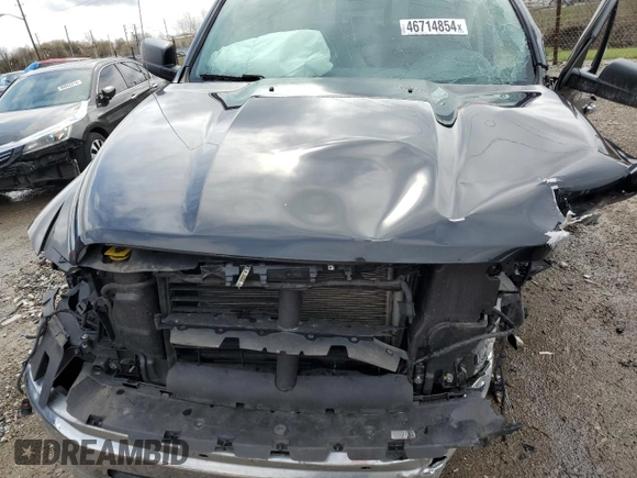 2018 Ram 1500 SLT with VIN 1C6RR7GG1JS307537, listed as a Copart auction lot 46714854 with Not provided miles and Salvage title. Bid and sale history available at DreamBid. Image 11.