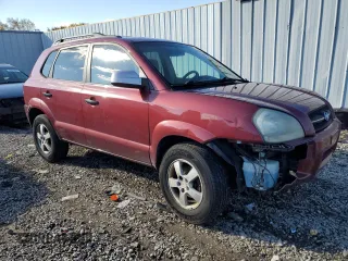 2007 Hyundai Tucson GLS with VIN KM8JM12B57U496876, listed as a Copart auction lot 80195724 with 203,057 mi miles and Clean Title. Bid and sale history available at carsss.com. Image 4.