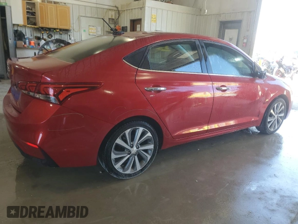 2019 Hyundai Accent Limited with VIN 3KPC34A32KE059601, listed as a Copart auction lot 74581894 with 56,139 mi miles and Salvage Title. Bid and sale history available at carsss.com. Image 3.